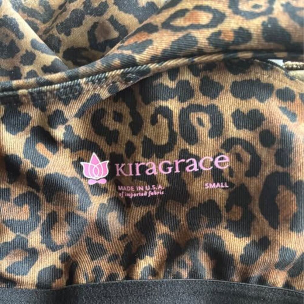 Cheetah Animal Print Kira Grace Leggings Sports Bra Workout Set Small S - Picture 5 of 5